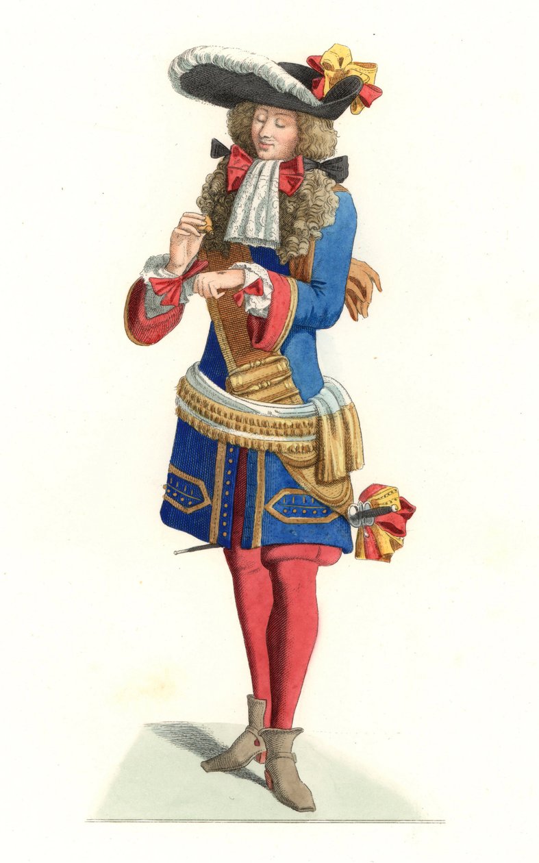 fransk kunglig officer av Edmond Lechevallier Chevignard