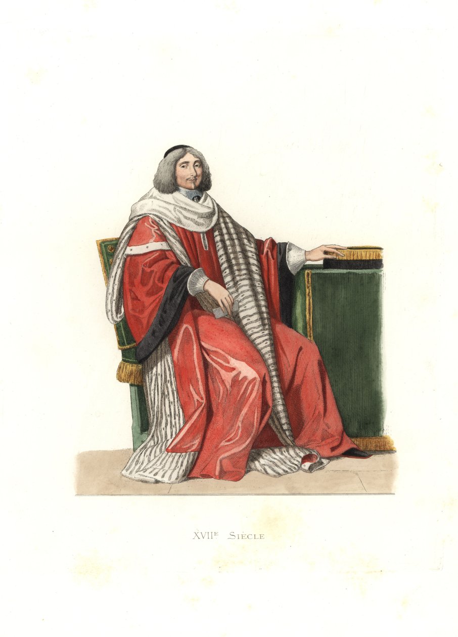 Jean-Antoine de Mesmes, Herre av Irval, greve av Avaux, från en målning av Philippe de Champaigne av Edmond Lechevallier Chevignard