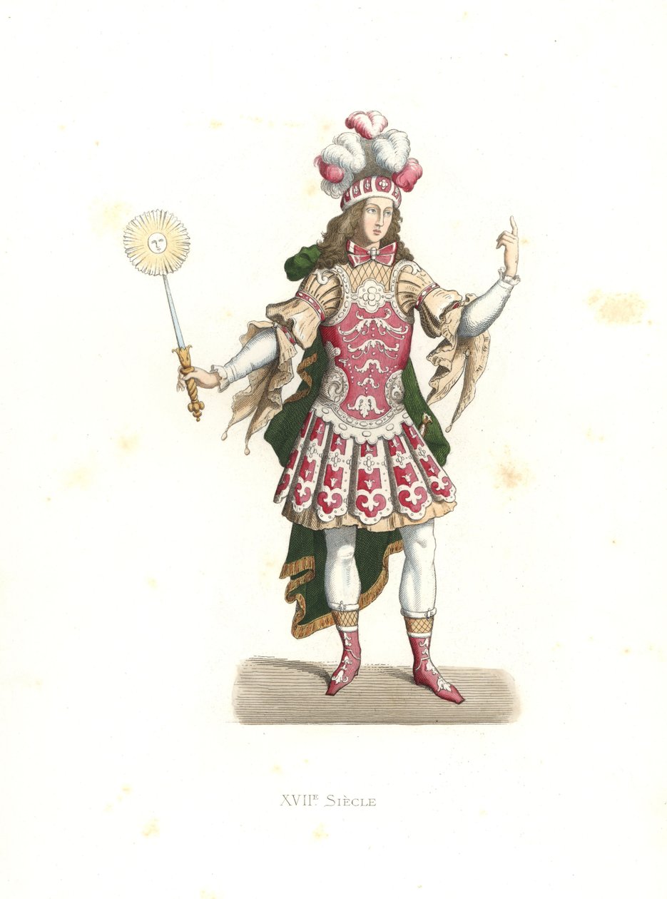 Ludvig XIV, Solkungen, i balettdräkt av Edmond Lechevallier Chevignard
