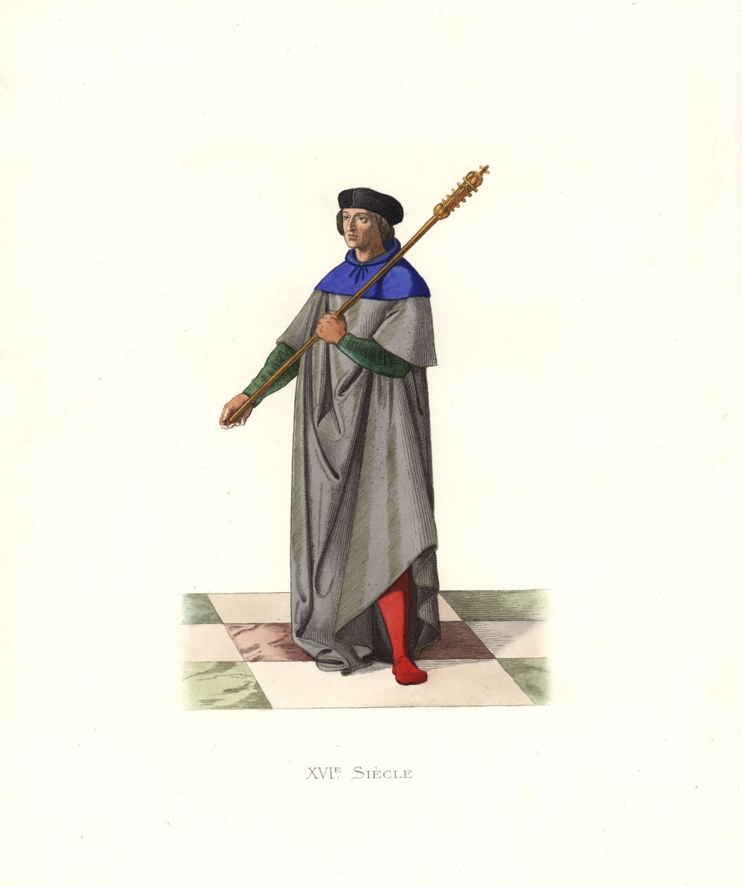 Mace-bärare under kung Ludvig XII av Edmond Lechevallier Chevignard