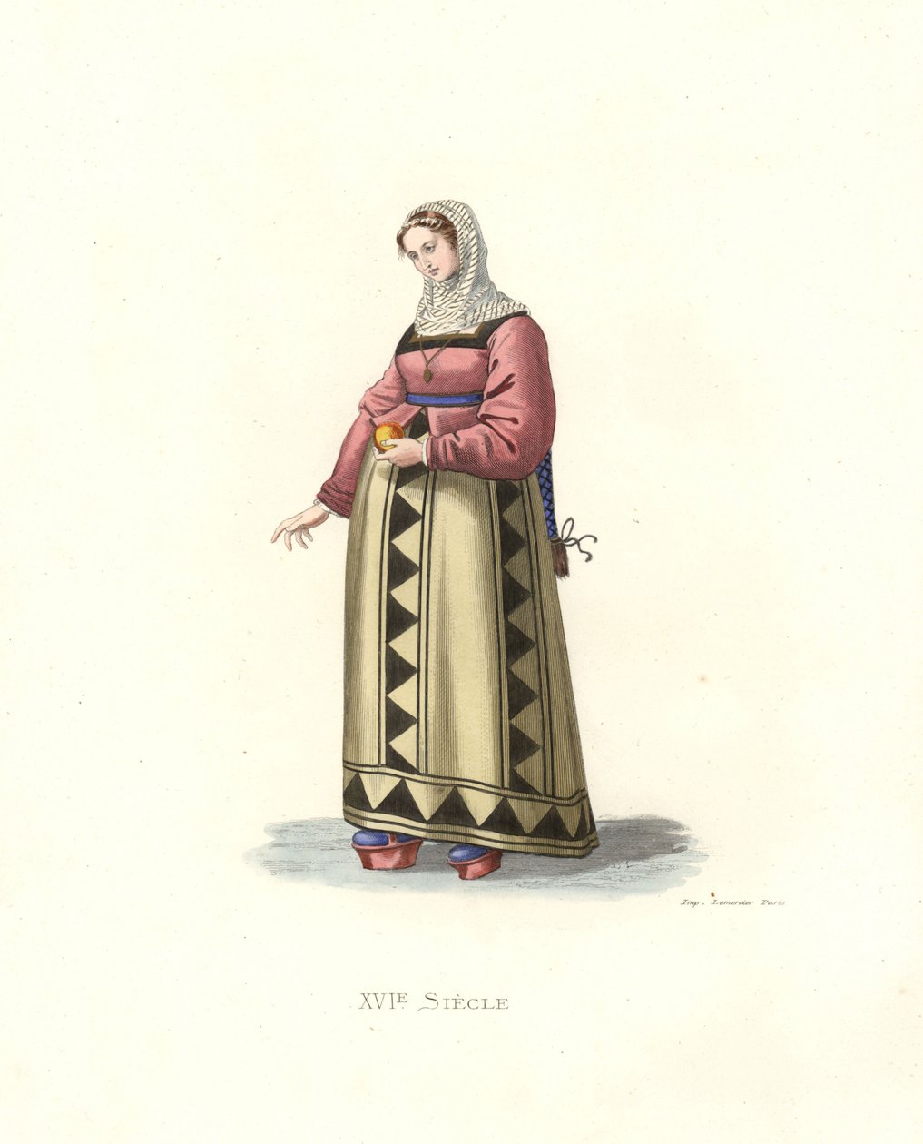 Kvinna från Burgos, Spanien av Edmond Lechevallier Chevignard