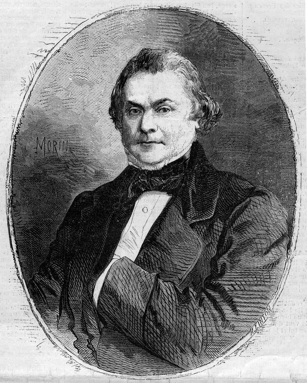 Porträtt av Claude Alphonse Delangle (1797-1869), fransk magistrat och politiker. Gravyr av Morin i ""The Illustrous World"" nr 63 av 26 juni 1858. av Edmond Morin