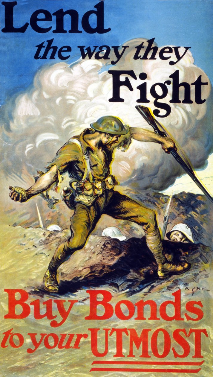 Låna ut på det sätt som de kämpar, 1918 av Edmund Ashe