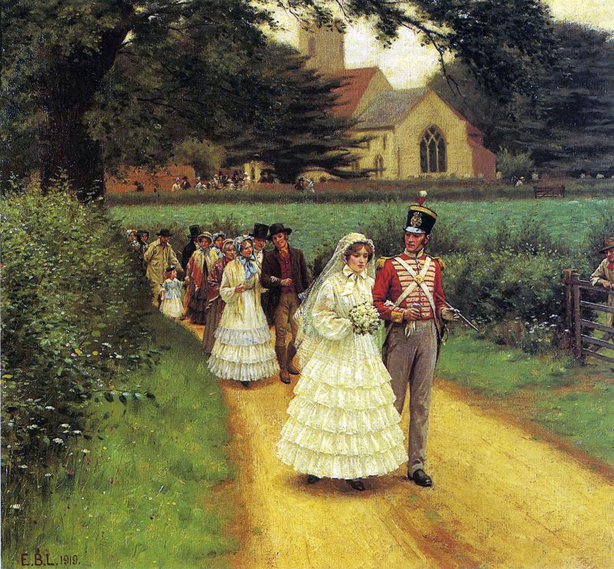 Bröllopsmarschen 1919 av Edmund Blair Leighton