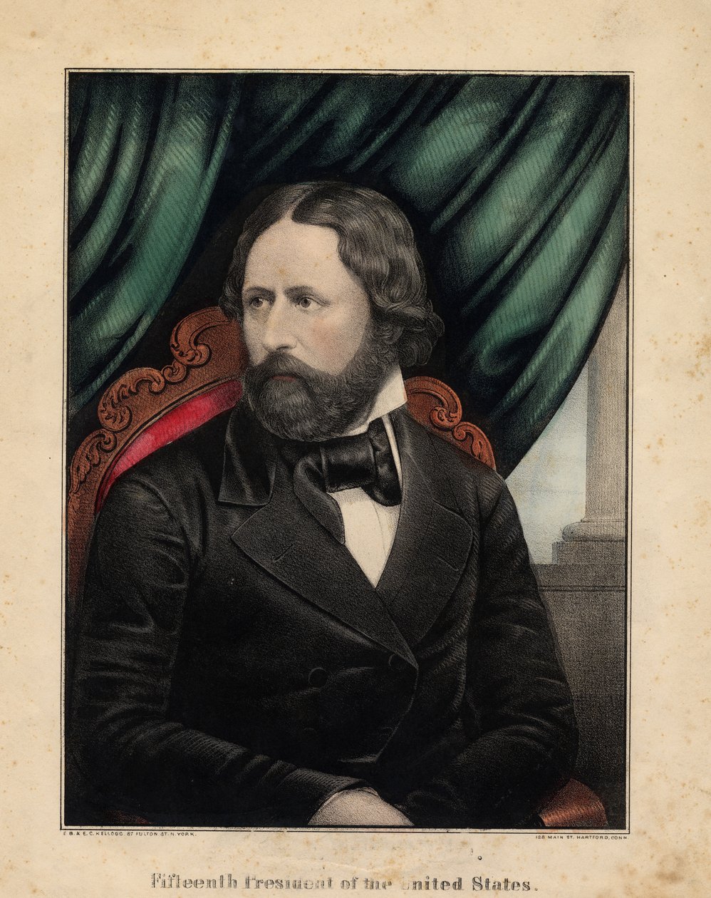 USA:s femtonde president, 1857 av Edmund Burke Kellogg