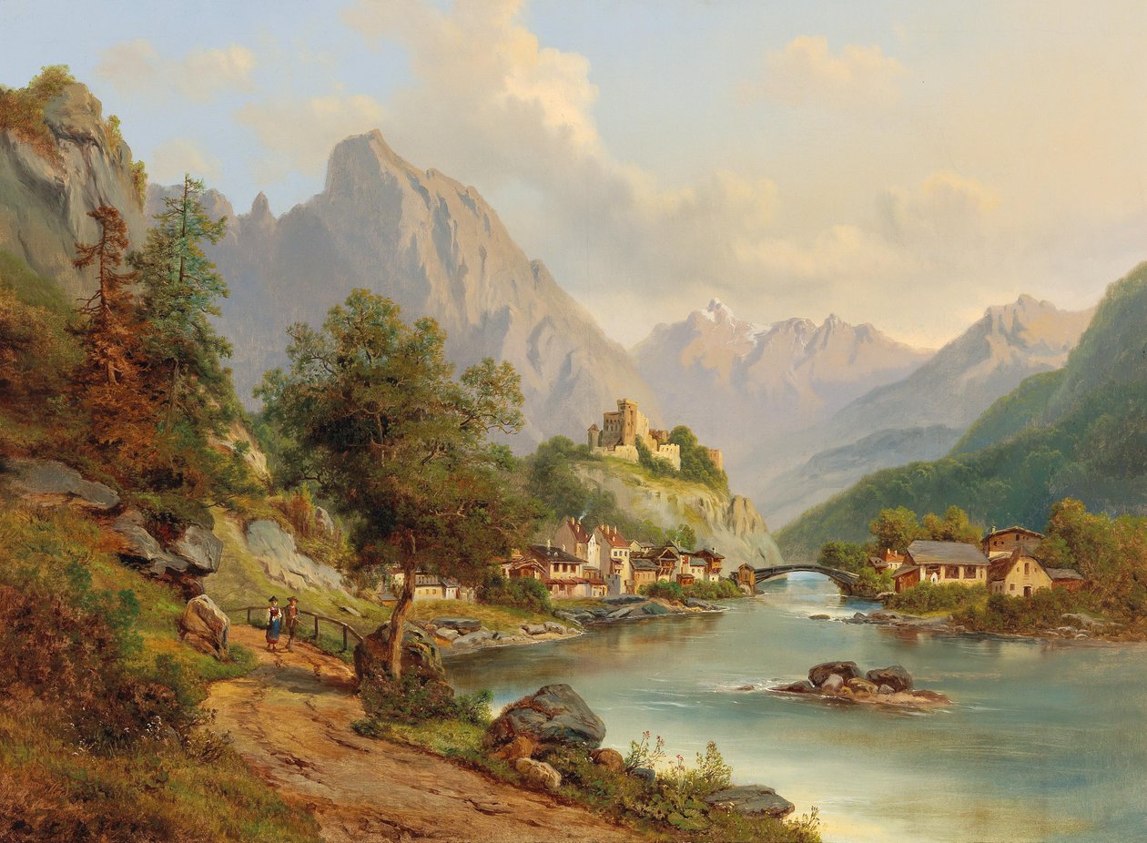 Utsikt över Landeck, Pustertal av Edmund Höd