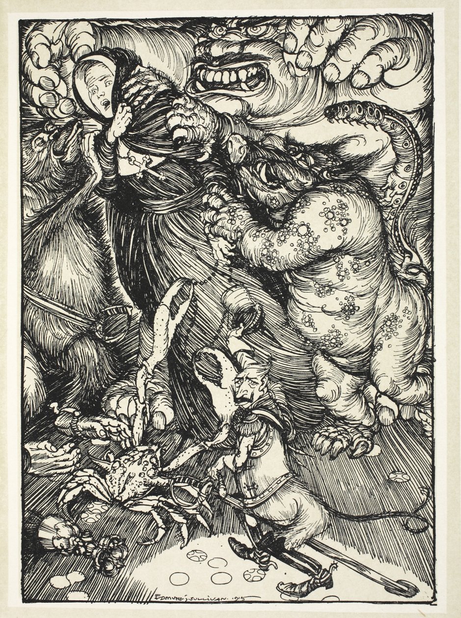 A Bride of Christ (En kränkning av Belgien), illustration från The Kaiser
