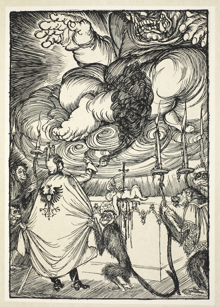 Den svarta mässan nr 2 (firaren och ceremonimästaren), illustration från The Kaiser