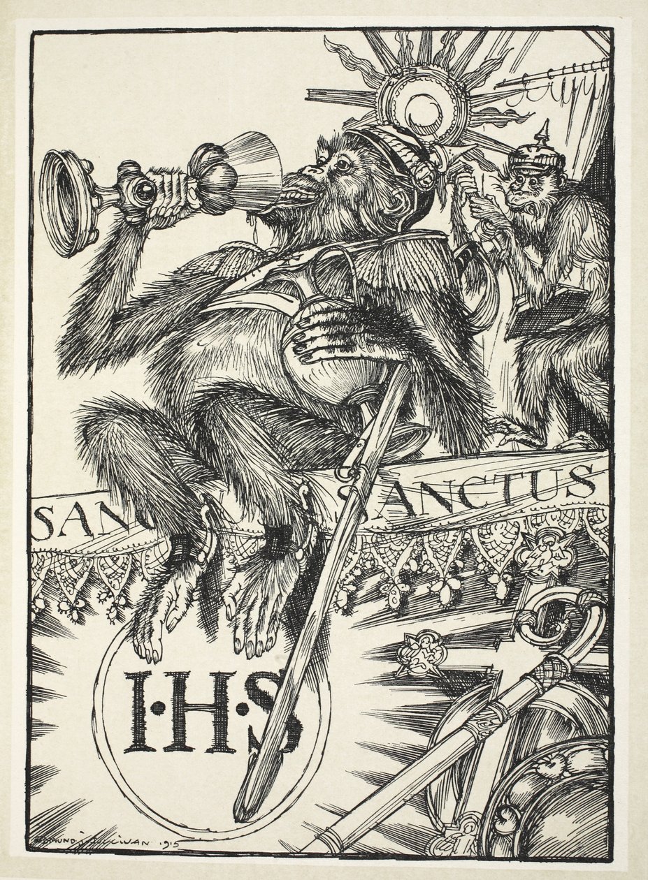 Det välsignade sakramentet av "Kultur" (Sacrilage), illustration från Kaiser