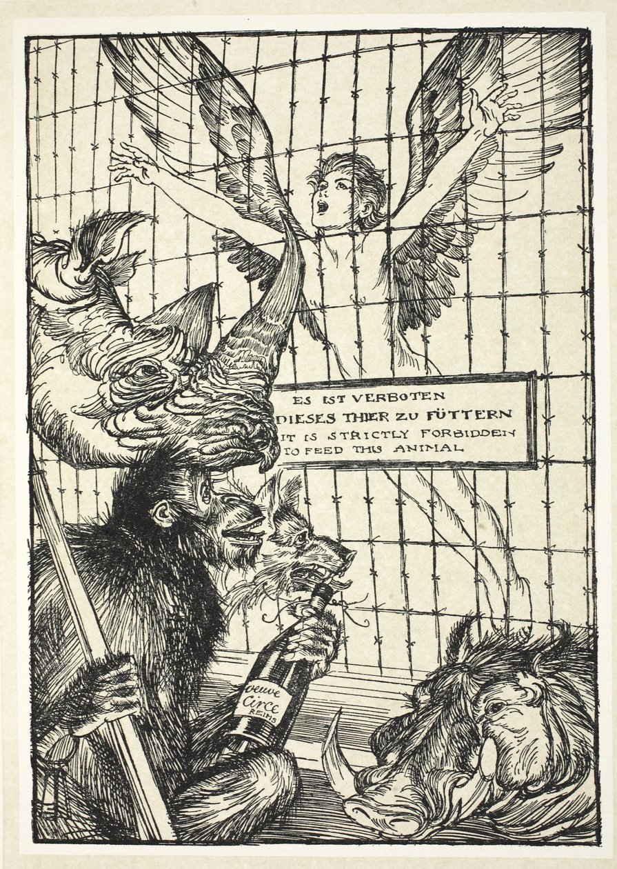 Krigsfången, illustration från Kaiser