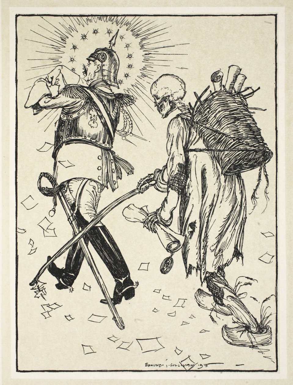 Ragpickern (Le Chiffonier), illustration från Kaiser
