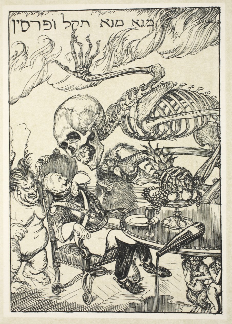 Skriften på väggen, illustration från The Kaiser