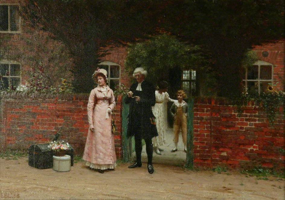 Waiting for the Coach av Edmund Leighton