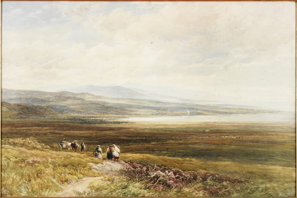 A Scotch Moor (akvarell på papper) av Edmund Morison Wimperis