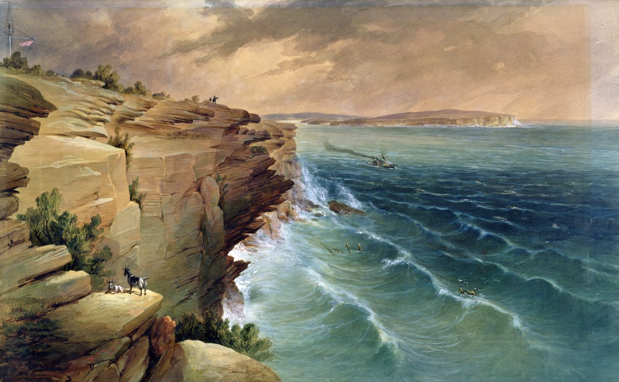 Ingången till Port Jackson, 1857 av Edmund Thomas