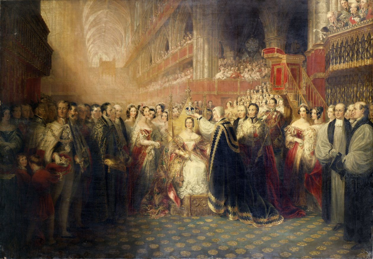 Drottning Victorias kröning, 1838 av Edmund Thomas Parris