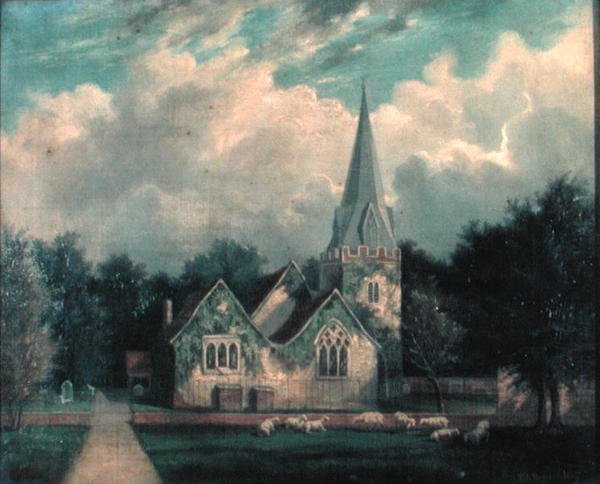 Stoke Poges kyrka av Edmund Birckhead Bensell