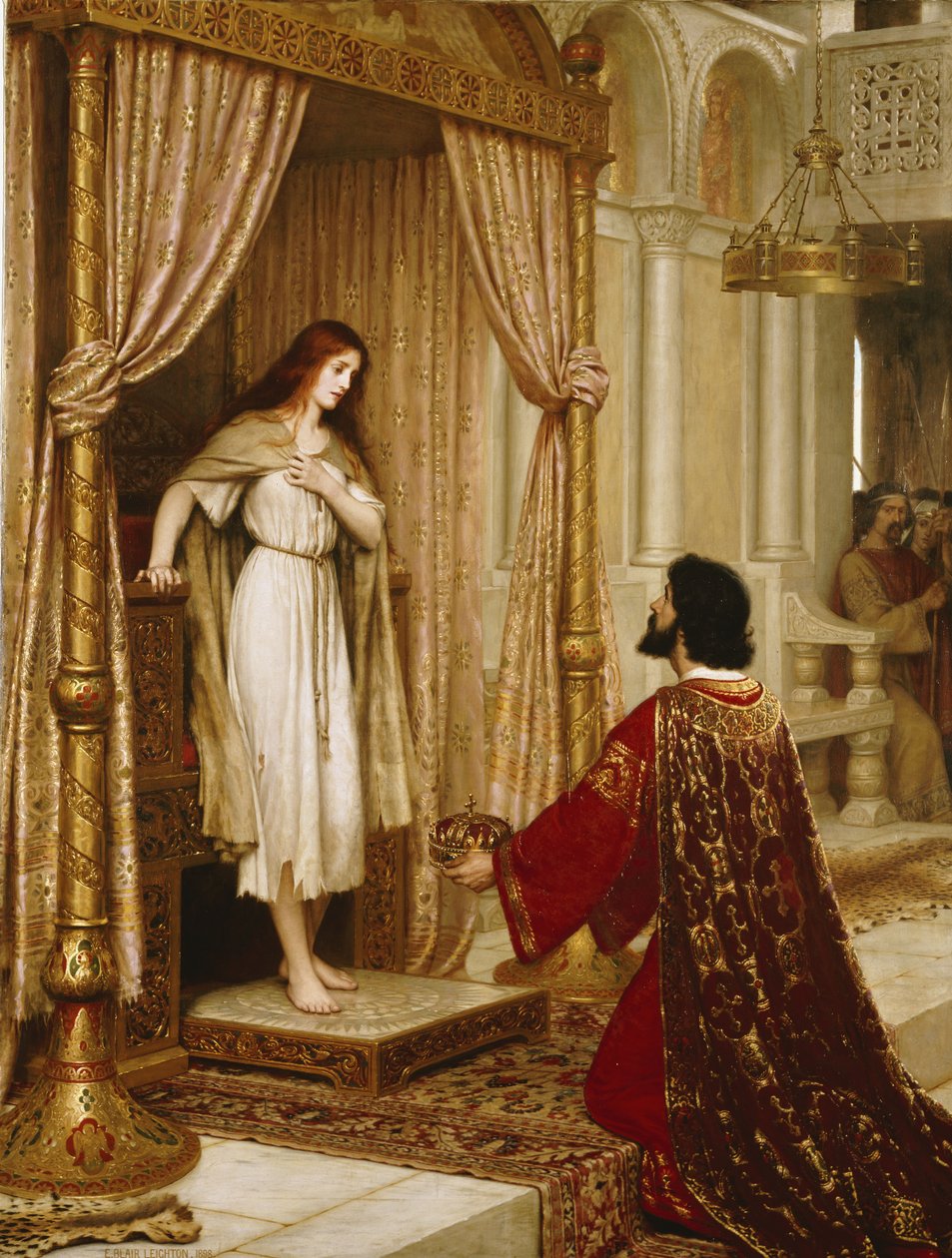 En kung och en tiggarjungfru, 1898 av Edmund Blair Leighton