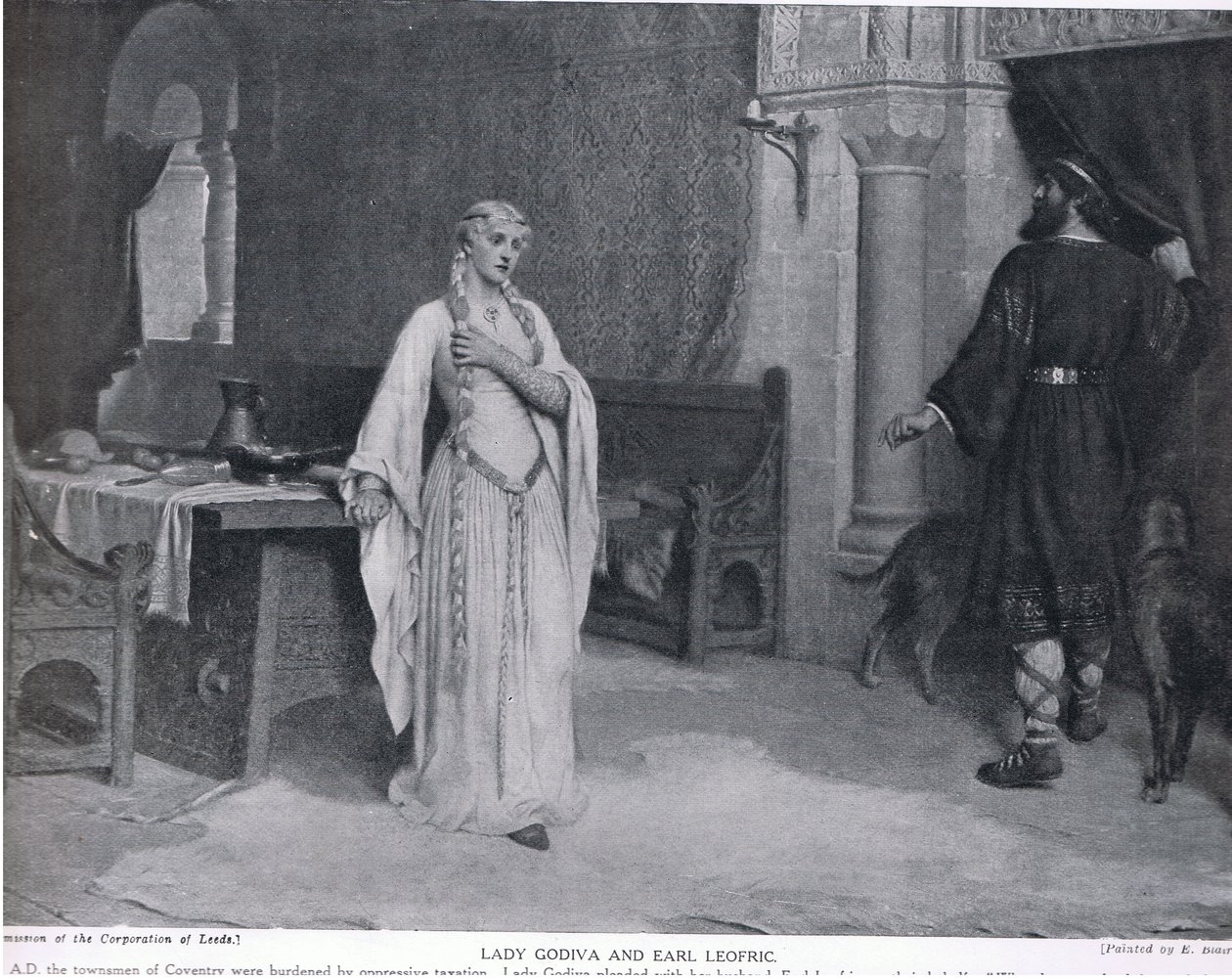 Lady Godiva och Earl Leofric, illustration från 