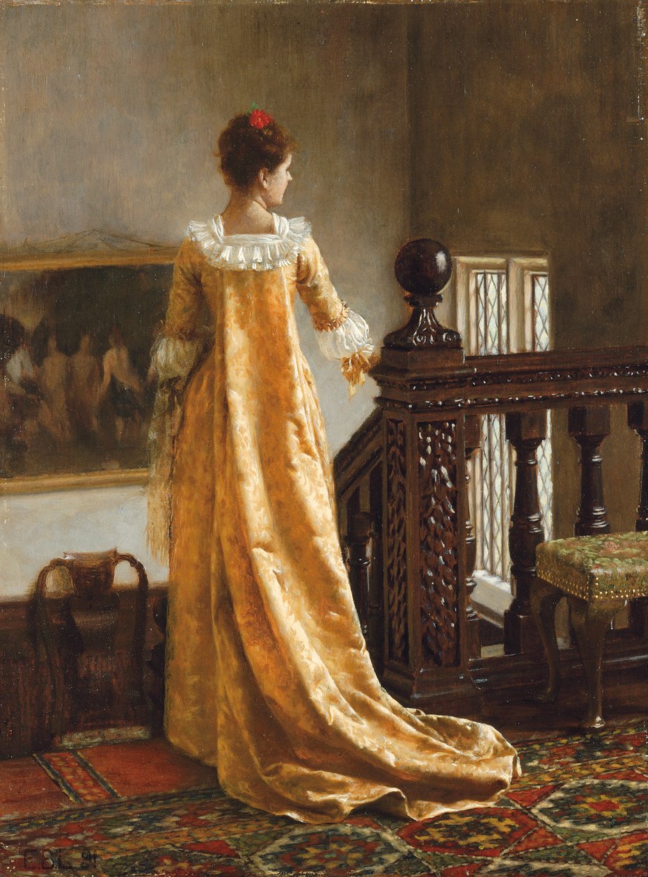 Det gyllene tåget, 1891 av Edmund Blair Leighton