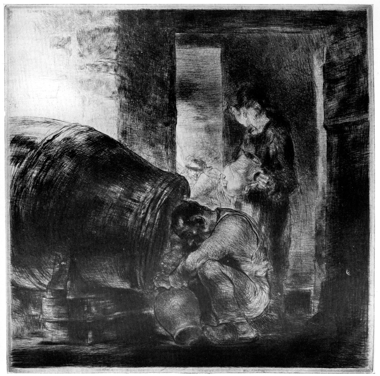 Cidertunnan, 1929 av Edmund Blampied