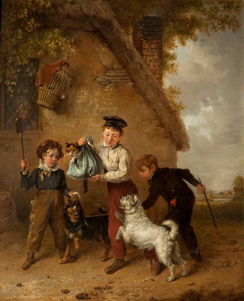 Bus (olja på panel) av Edmund Bristow