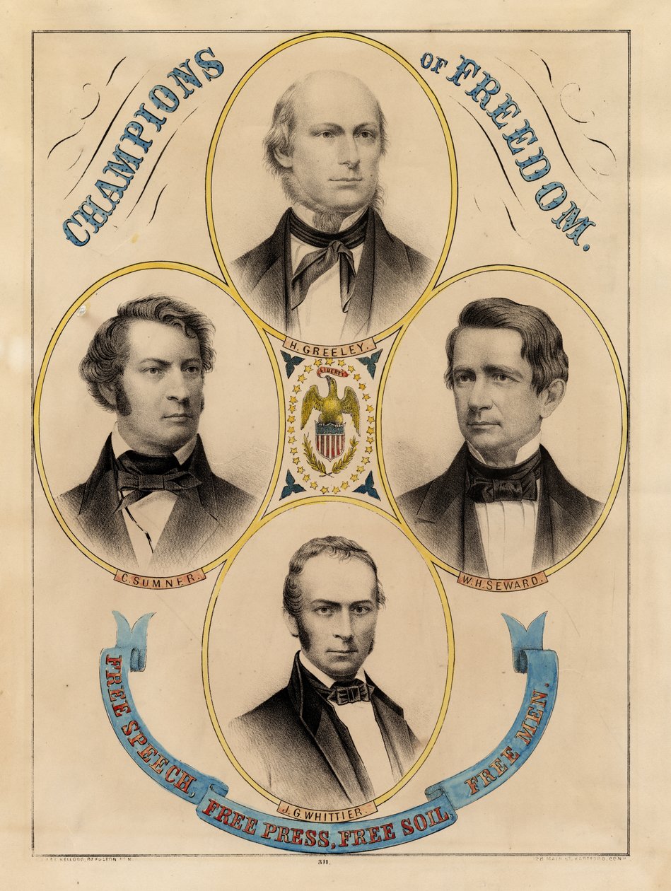 Mästare av frihet, yttrandefrihet, fri press, fri jord, fria män av Edmund Burke Kellogg