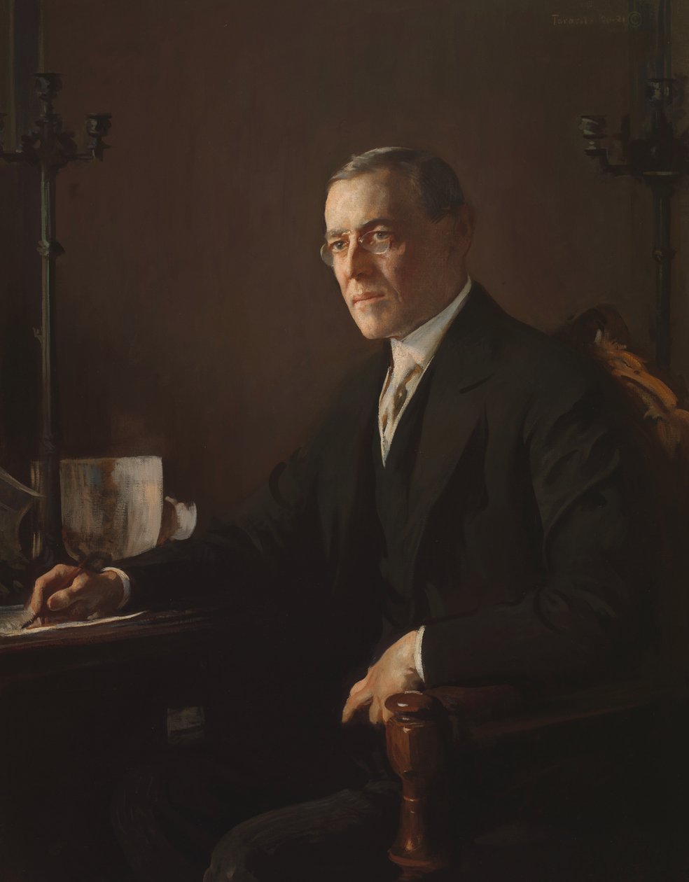 Woodrow Wilson, 1920-1921. av Edmund Charles Tarbell