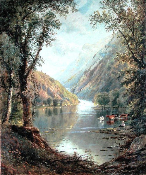 Scen i Catskills av Edmund Darch Lewis