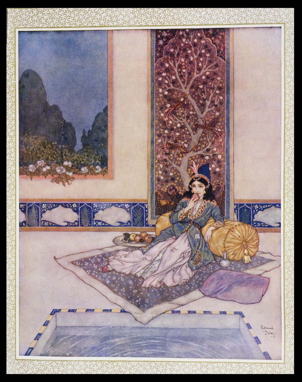 En prinsessa äter frukt av Edmund Dulac