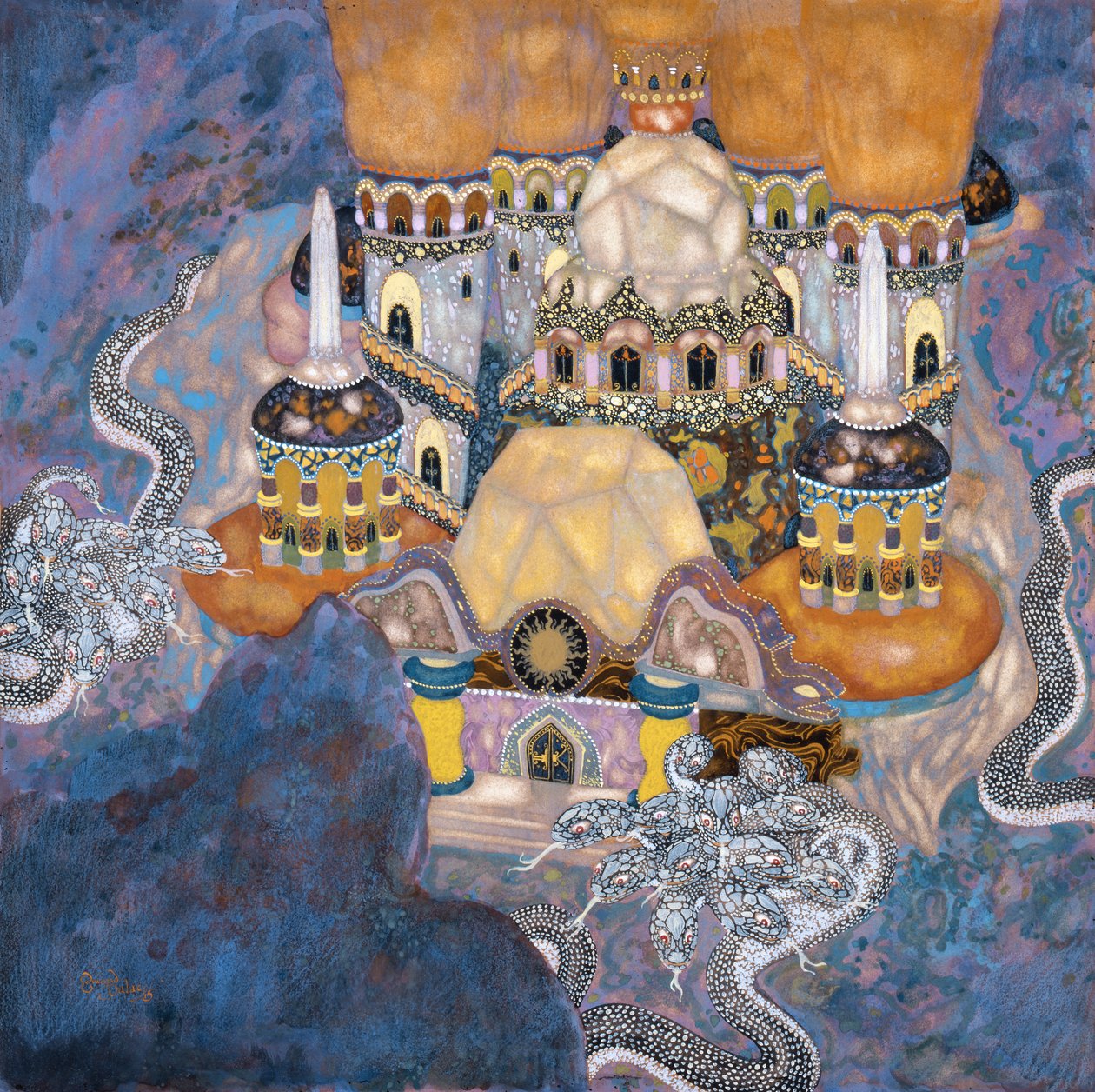 En serbisk saga: Ett slott av Edmund Dulac
