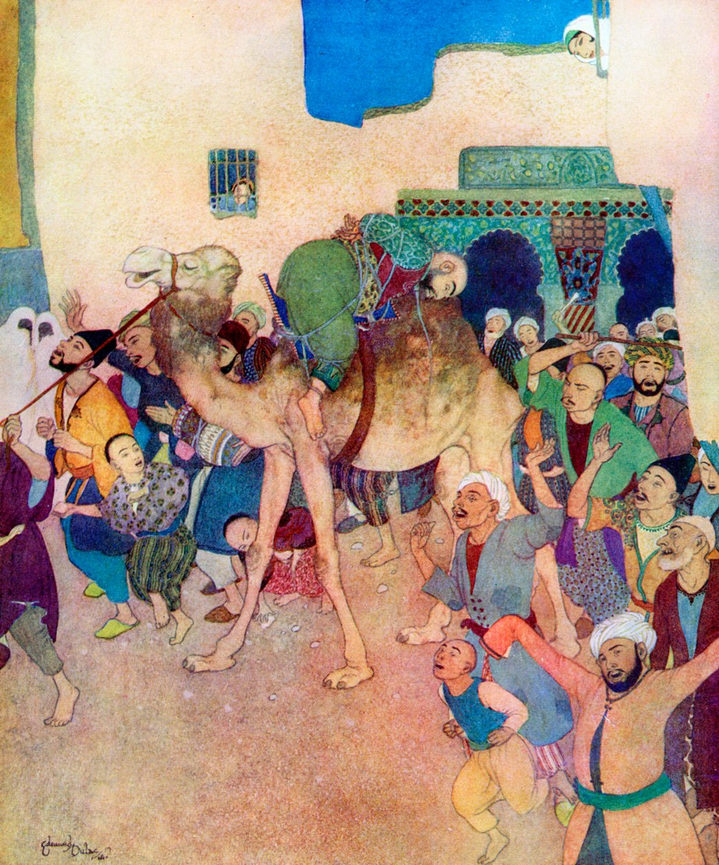 "Se belöningen för dem som lägger sig i andra människors angelägenheter", c1900-1950 av Edmund Dulac