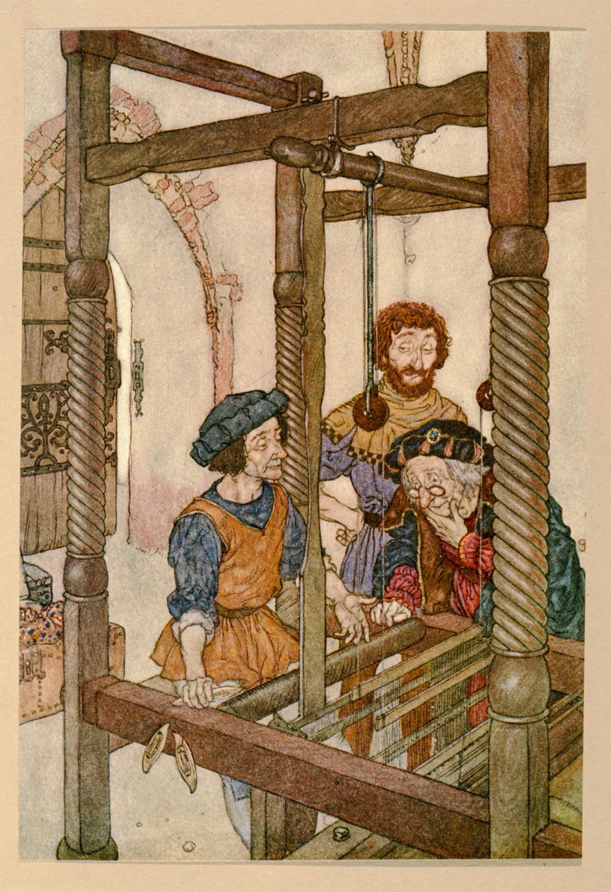 Vävarna, från "Kejsarens nya kläder av Edmund Dulac