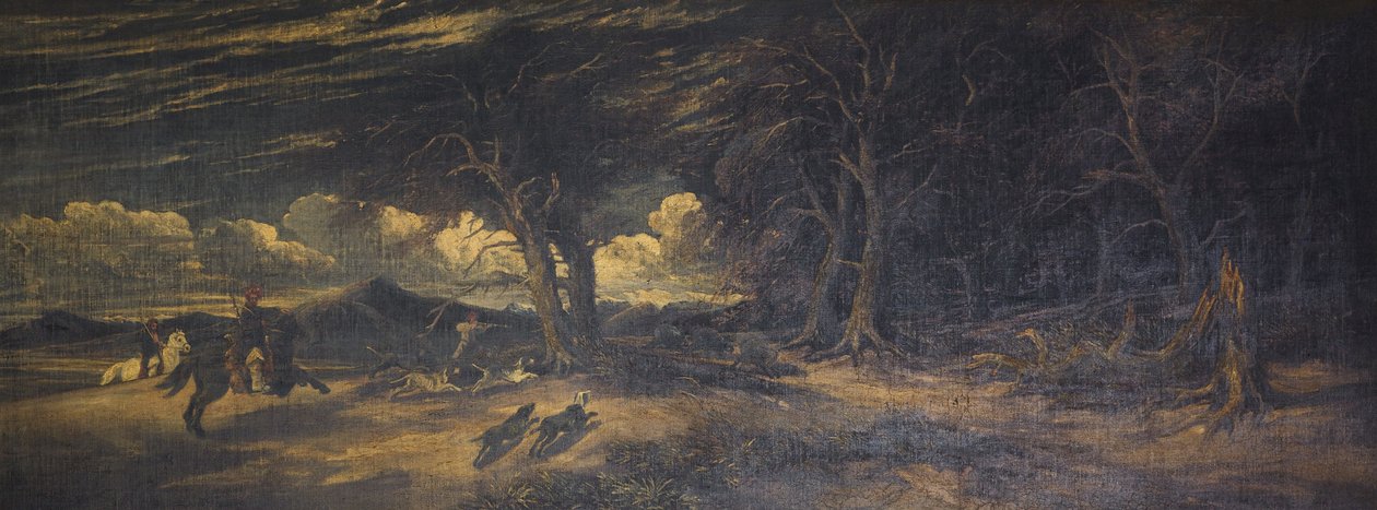 Vildsvinsjakt vid Xanthus i Lykien, ca 1845 (olja på duk) av Edmund G. Muller