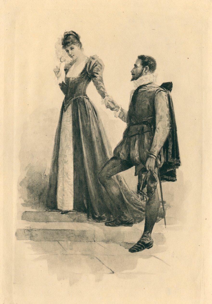 För Elizabethan Songs in Honour of Love and Beauty (litografi) av Edmund Henry Garrett