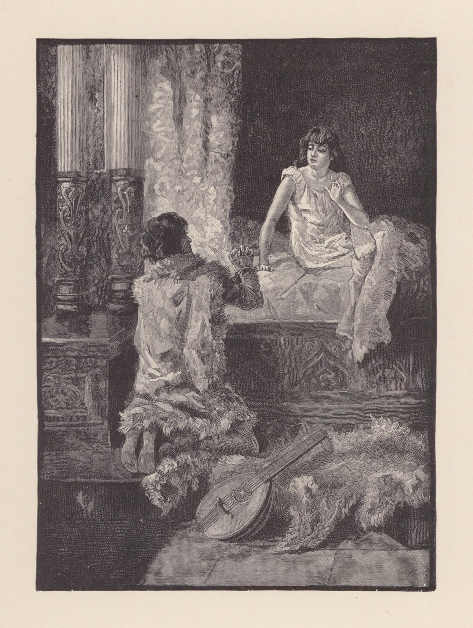 Illustration till The Eve of St Agnes av John Keats (litografi) av Edmund Henry Garrett