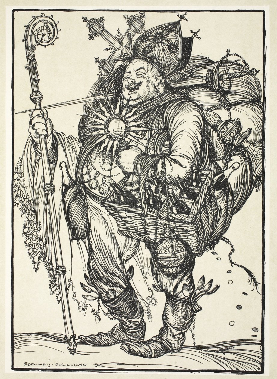 Herr Michel ADC, till kronprinsen vid hans återkomst från det förlovade landet, illustration från The Kaiser