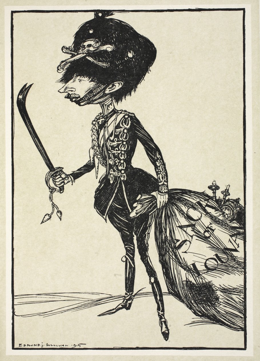 Hoppet om Hohenzollern ("det bra tyska svärdet"), illustration från Kaiser