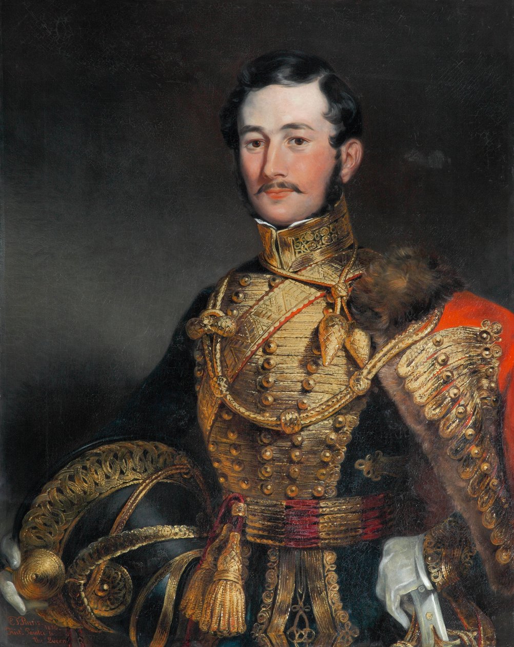 Kapten F Farquharson av Eastbury, Dorset, 7:e husarerna, 1836 av Edmund Thomas Parris