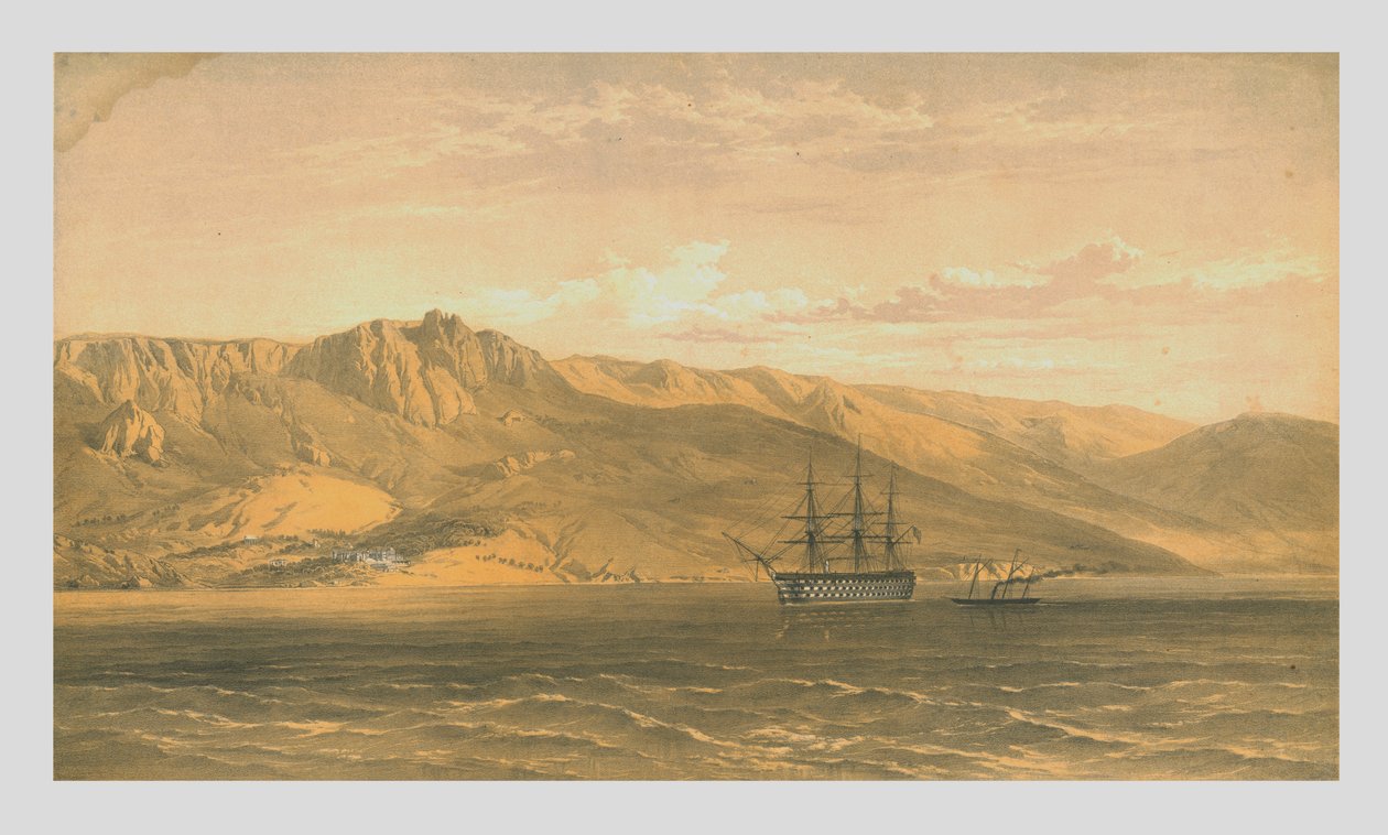 Prins Woronzoffs palats nära Jalta på Krims sydkust, 1854, 1855. av Edmund Walker