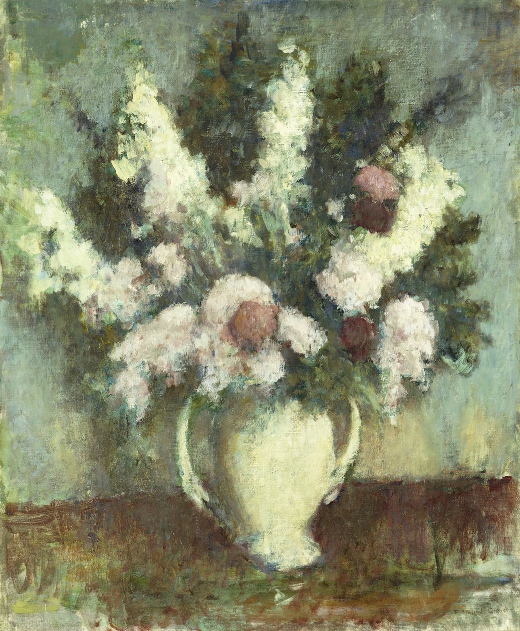 Stilleben med syrener av Edmund William Greacen