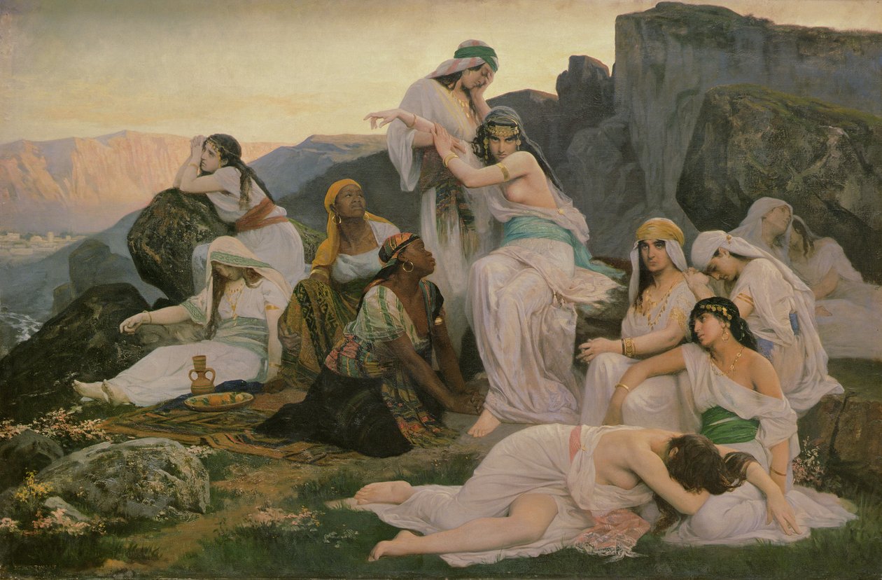 Jeftas dotter, 1876 av Edouard Debat Ponsan