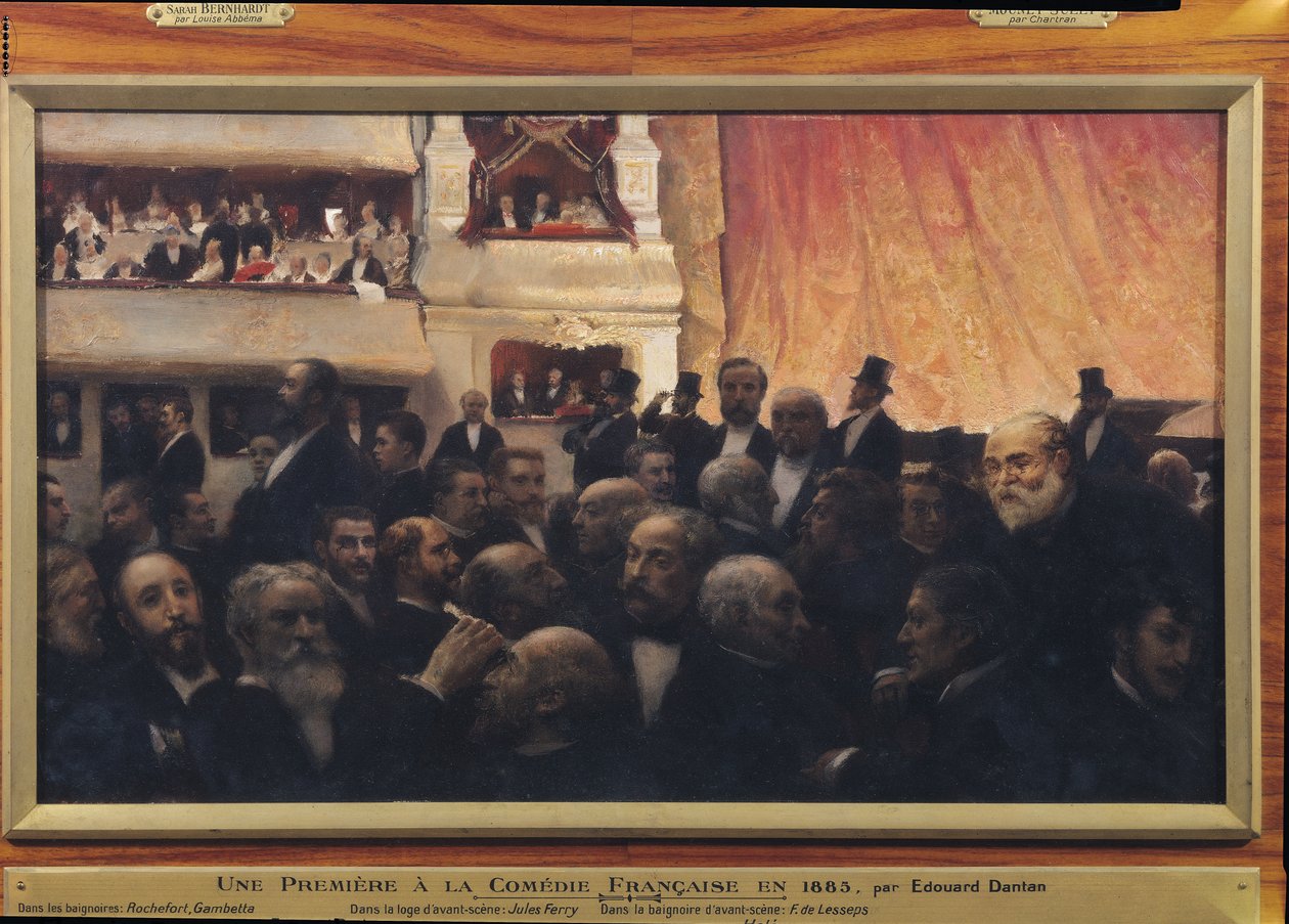 Första natten på Comedie Francaise 1885 av Edouard Joseph Dantan