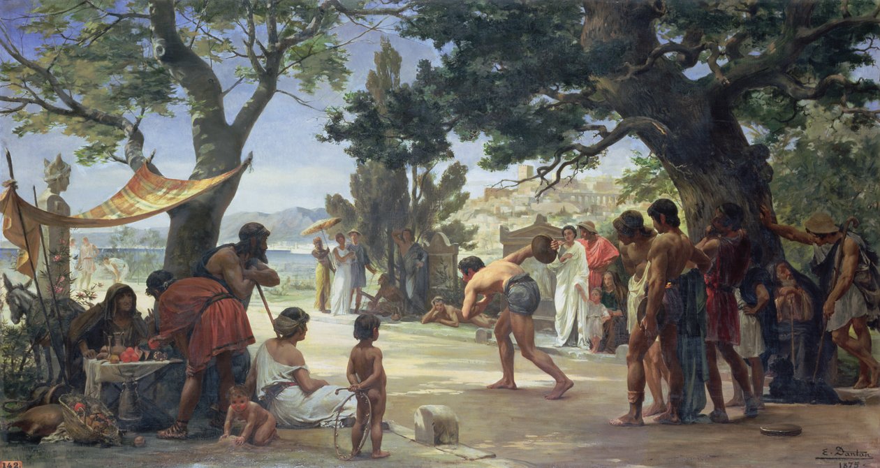 Kasta diskus, 1875 av Edouard Joseph Dantan