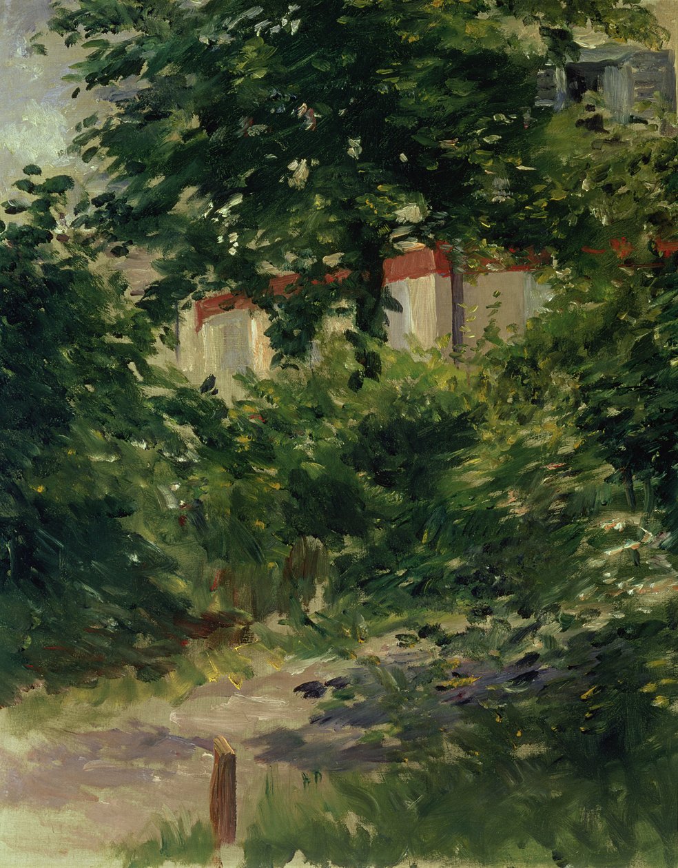 Ett hörn av trädgården i Rueil, 1882 av Édouard Manet