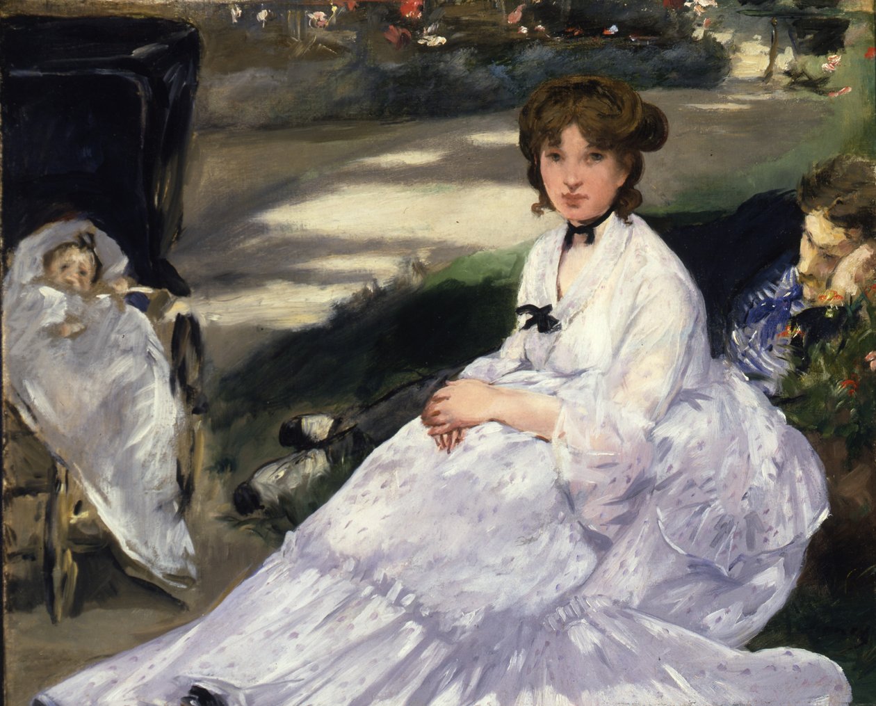 Au Jardin, 1870 av Édouard Manet