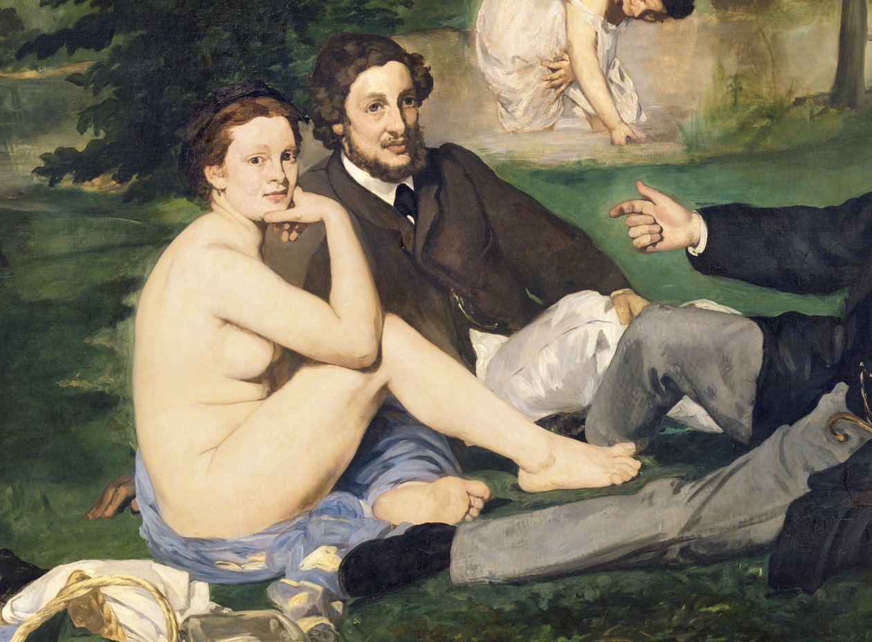 Dejeuner sur lHerbe, 1863 (se även 65761) (detalj av 2310) av Édouard Manet