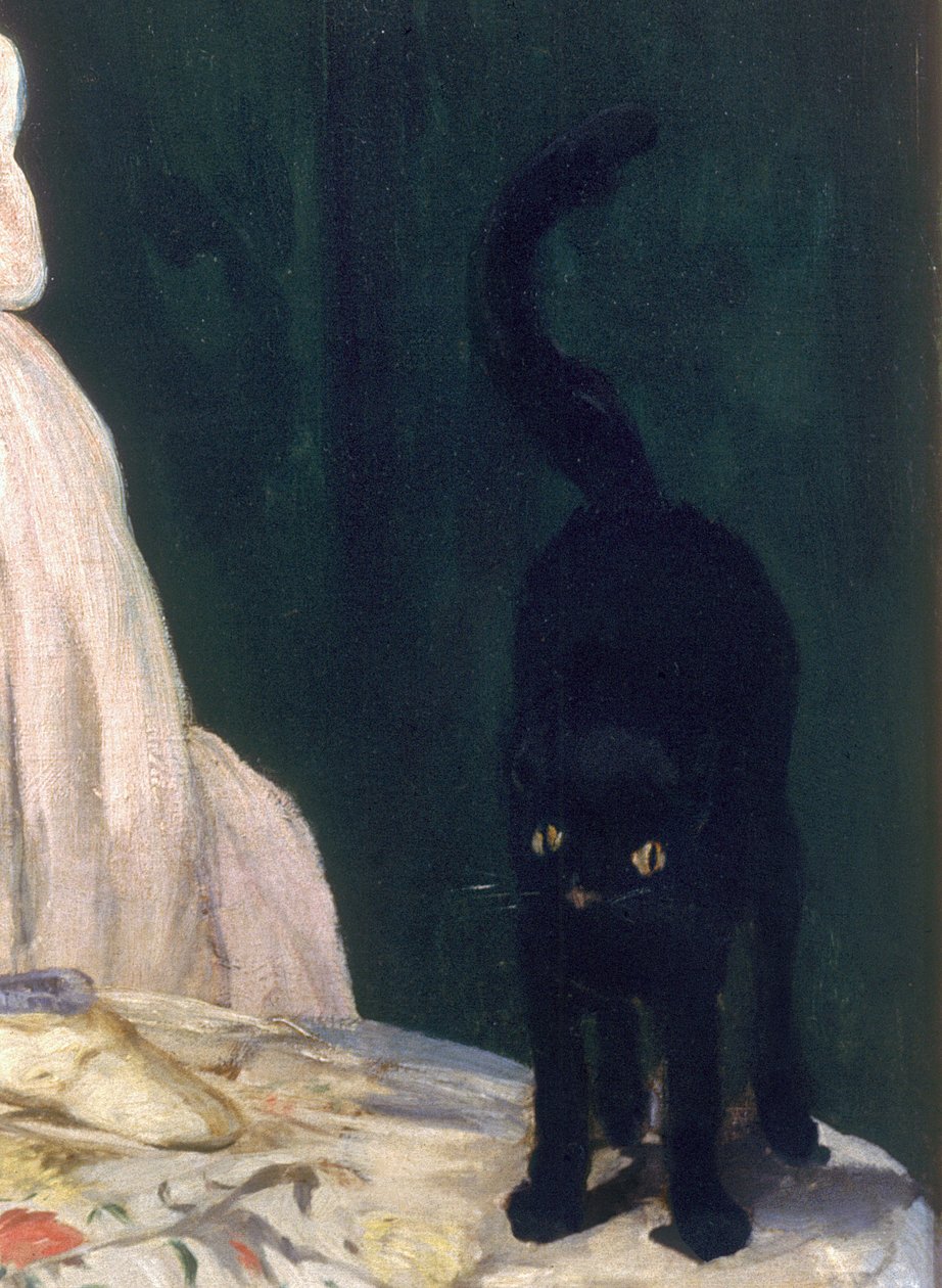 Olympia, 1863 olja på duk detalj av 64183 av Édouard Manet