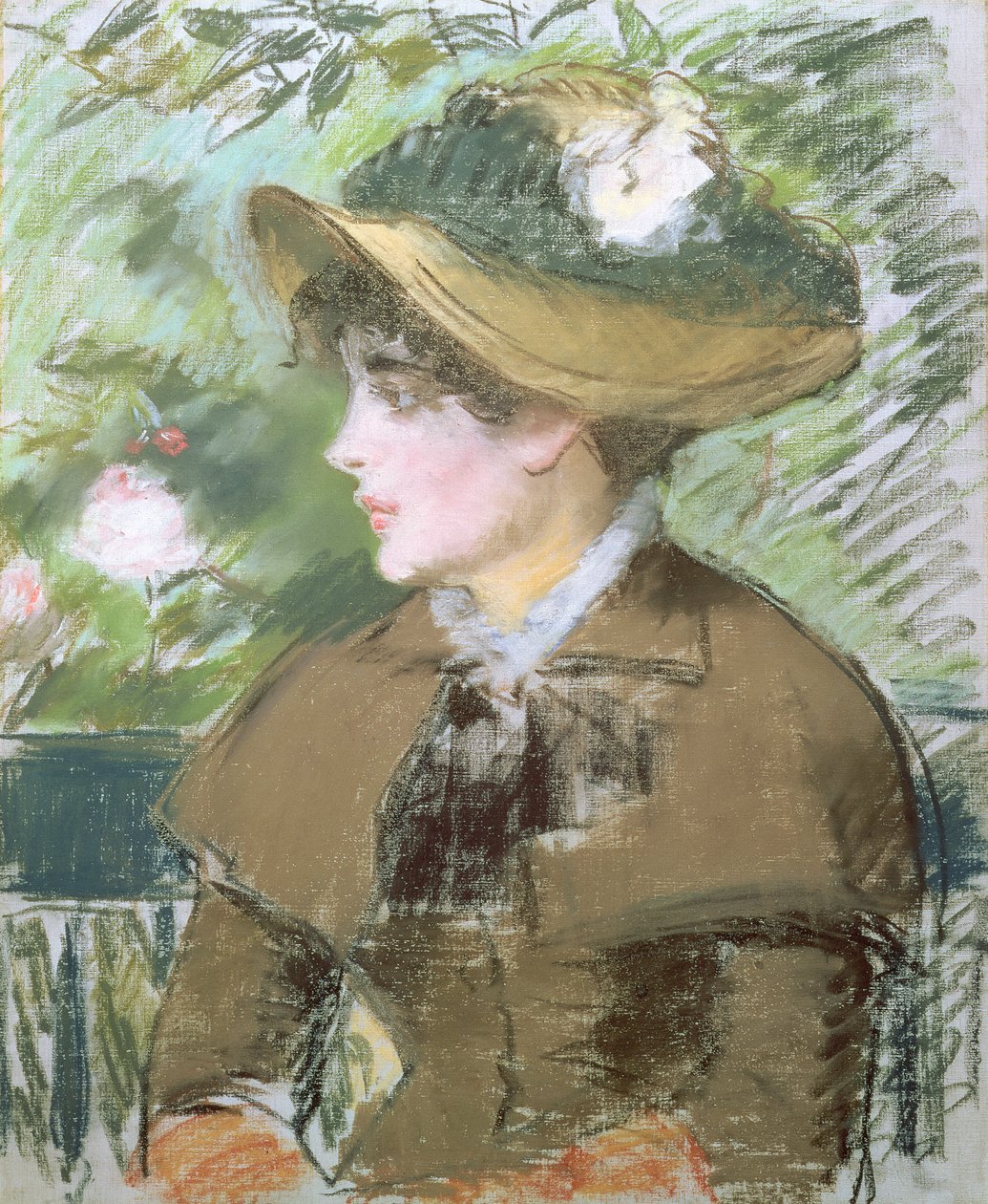 På bänken, 1879 (pastell) av Édouard Manet