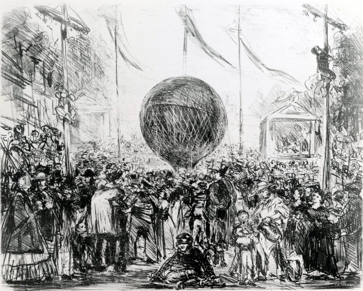 Ballongen, 1862 av Édouard Manet